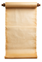 leeren scrollen von Pergament, transparent Hintergrund png