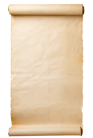 leeren scrollen von Pergament, transparent Hintergrund png