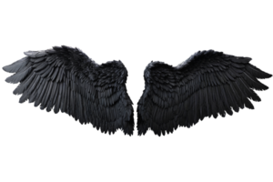 ailes d'ange noir png