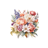 Watercolor Flower Bouquet png