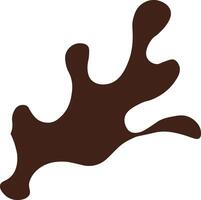 Chocolate Splash on White Background. Melting Chocolate vector