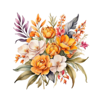 Watercolor Flower Bouquet png