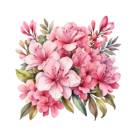 buquê de flores em aquarela png