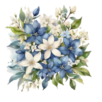 bouquet di fiori ad acquerello png