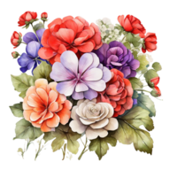 Watercolor Flower Bouquet png