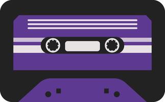 Retro Cassette Tape. Antique Radio Playback Cassette. in Vintage 90s Style vector