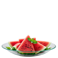 vattenmelon och mynta sallad med kubik vattenmelon färsk mynta och en stänk av hav salt png