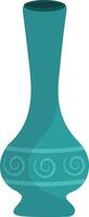 Ceramic Vase Illustration with Antique Design. vector