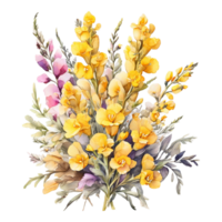 Watercolor Flower Bouquet png