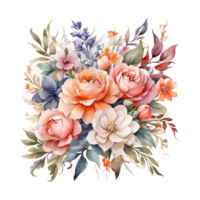 Watercolor Flower Bouquet png