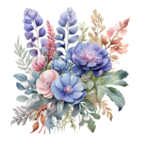 Watercolor Flower Bouquet png