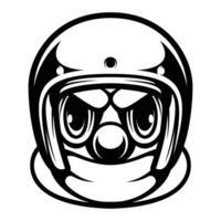 Clown Ride Outline Version vector