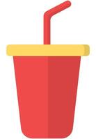 Drink cup icon in flat style isolated on white background. vector