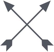 Cross arrows icon isolated on white background. vector