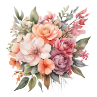 Watercolor Flower Bouquet png