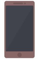 Smartphone flat icon isolated on white background. vector