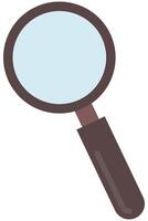 Vintage magnifying glass icon isolated on white background. vector
