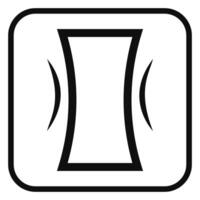 Slim icon isolated on white background. vector