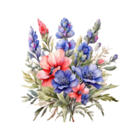 Watercolor Flower Bouquet png