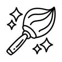 broom of cleaning service doodle icons vector