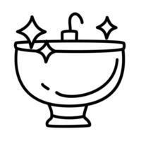 clean sink of cleaning service doodle icons vector