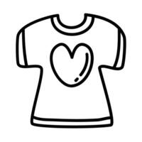 preloved clothes of charity doodle icons vector