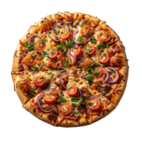 Delicious Gourmet Pizza Close-up png