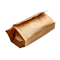 Empty Brown Paper Bag on Black png