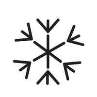 a cold snowflake in winter day vector