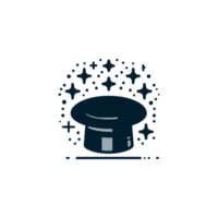 magic cap flat icon in line art stle png