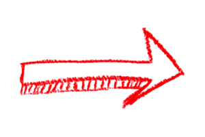 La Flèche tiré avec rouge crayon sur transparent Contexte png