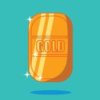 gold bullion illustration vector