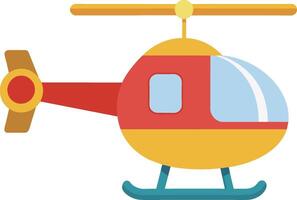 children's helicopter toy illustration design element vector