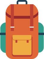 A hiking camp Backpack illustration vector