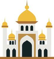 Mosque design over white background, illustration. Flat design. vector