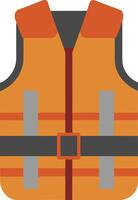 life jacket flat icon illustration isolated on white background. Safety equipment sign vector