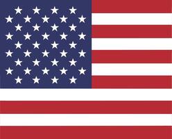 Flag of the United States of America, illustration, no transparency vector
