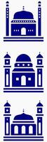 Mosque Muslim Pattern for decoration, background, panel, and cnc cutting vector
