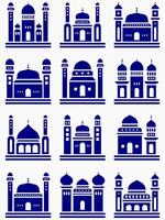 Mosque muslim pattern for decoration, background, panel, and cnc cutting vector