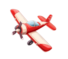 a cartoon airplane flying on a transparent background png