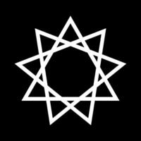 octograma, satánico símbolos, medieval ocultismo, magia sellos, sigilos, místico nudos, diablo cruzar. sigilo Lucifer baphomet vector