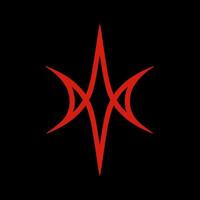 Unicursal Hexagram, Satanic Symbols, Medieval Occultism, Magic Stamps, Sigils, Mystical Knots, Devil's Cross. Sigil Lucifer Baphomet vector