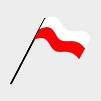 poland national flag designed for Europe football championship in 2024 vector