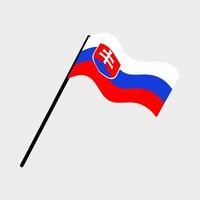 slovakia national flag designed for Europe football championship in 2024 vector