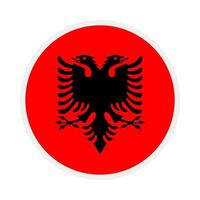 albania national flag designed for Europe football championship in 2024 vector