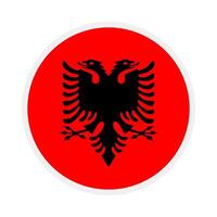 Albania nacional bandera diseñado para Europa fútbol americano campeonato en 2024 vector