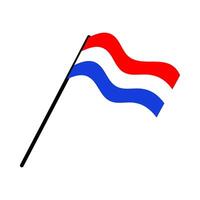 Países Bajos nacional bandera diseñado para Europa fútbol americano campeonato en 2024 vector