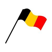 belgium national flag designed for Europe football championship in 2024 vector