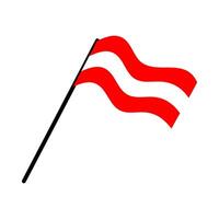 Austria nacional bandera diseñado para Europa fútbol americano campeonato en 2024 vector