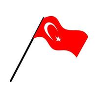 turkey national flag designed for Europe football championship in 2024 vector